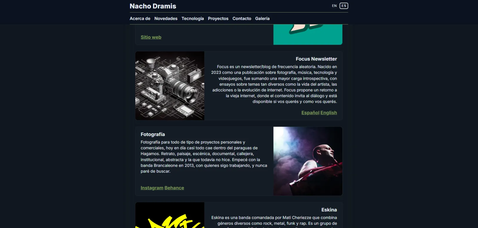 Nacho Dramis Lightbox Galería